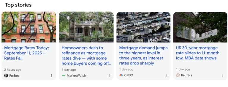 Top Stories Mortgage Rate News