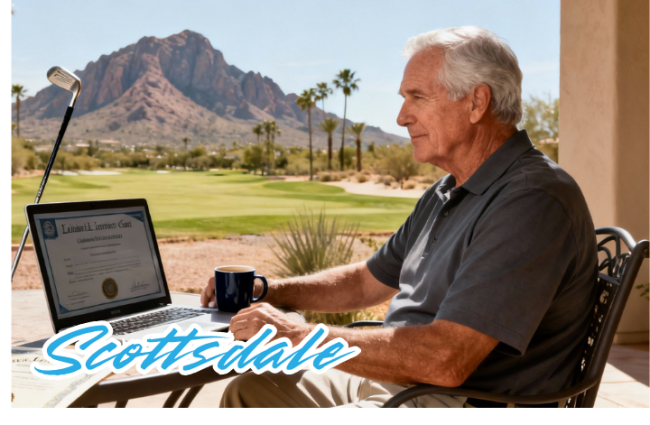 Retired Man working Part Time as an Arizona Mortgage Broker in Scottsdale