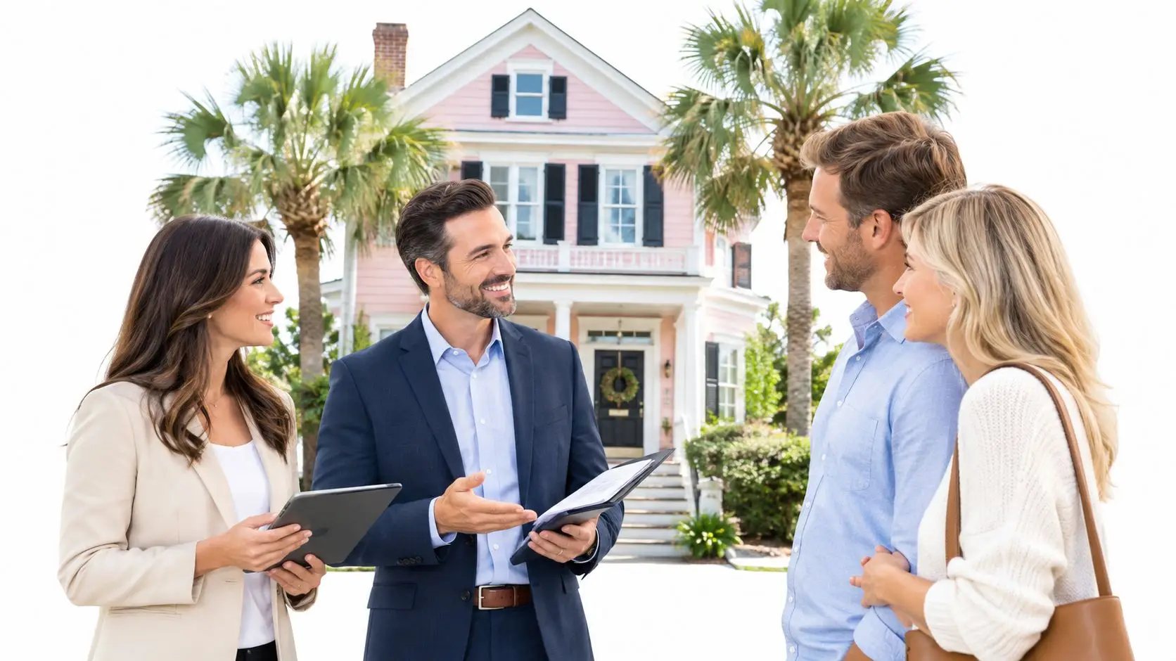 Loan Officer at an open house in Charleston South Carolina